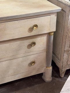 19th Century French Empire Style Painted Commode