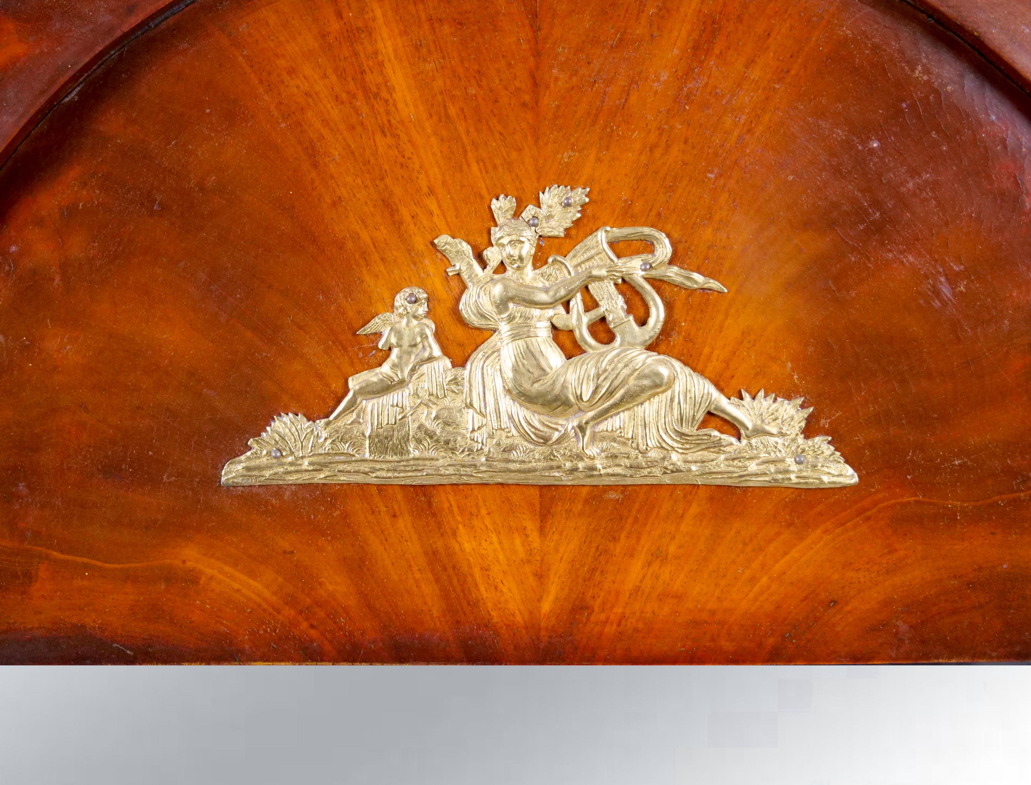 19. Jahrhundert Mahagoni Holz gerahmt Bronze montiert Pier Spiegel im Angebot 1