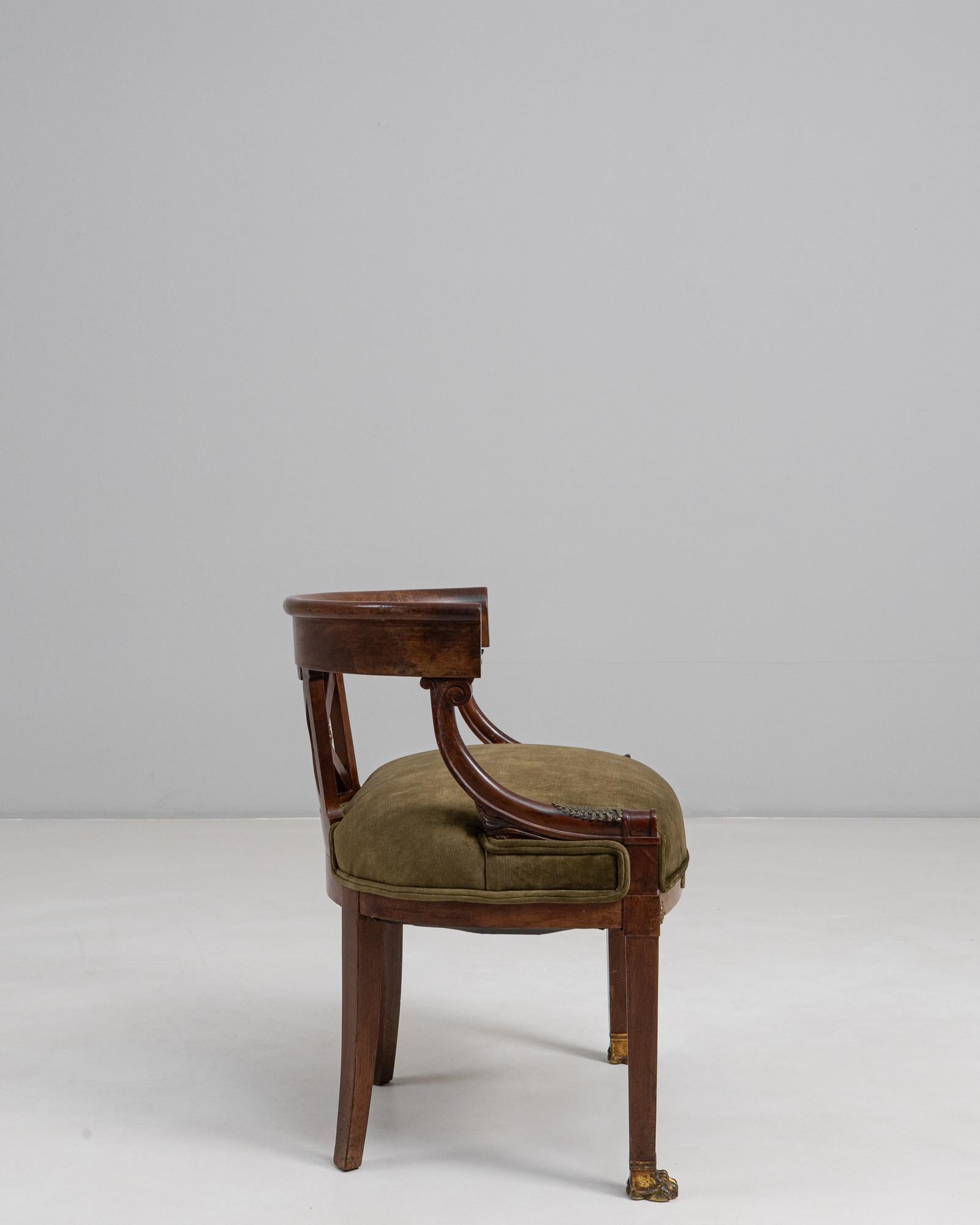 Stile impero Sedia da vasca in stile impero francese del XIX secolo in patina originale in vendita