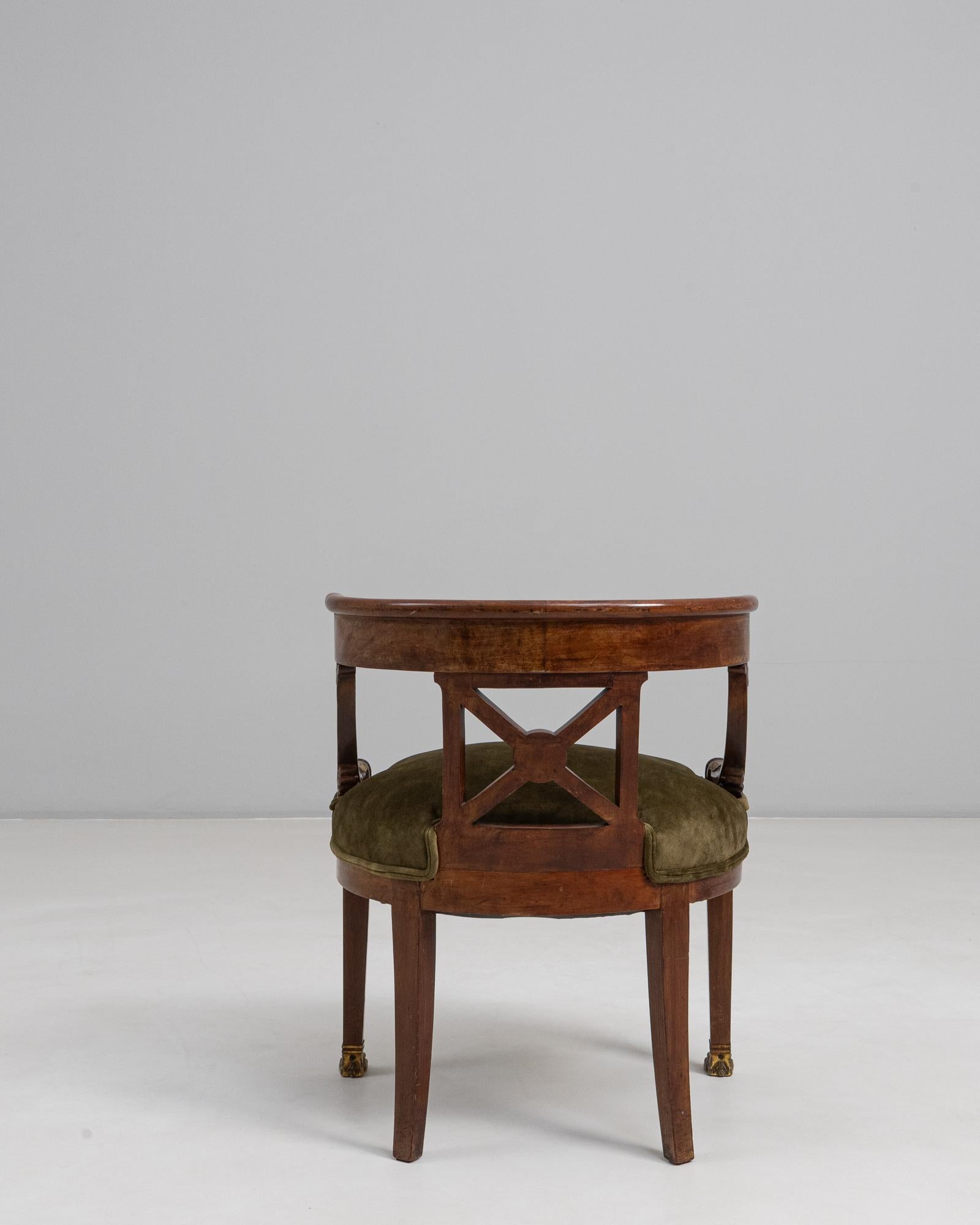 Francese Sedia da vasca in stile impero francese del XIX secolo in patina originale in vendita