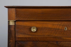 19th Century French Empire Style Walnut Chest of Drawers