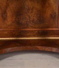 19th Century French Empire Style Walnut Console Table