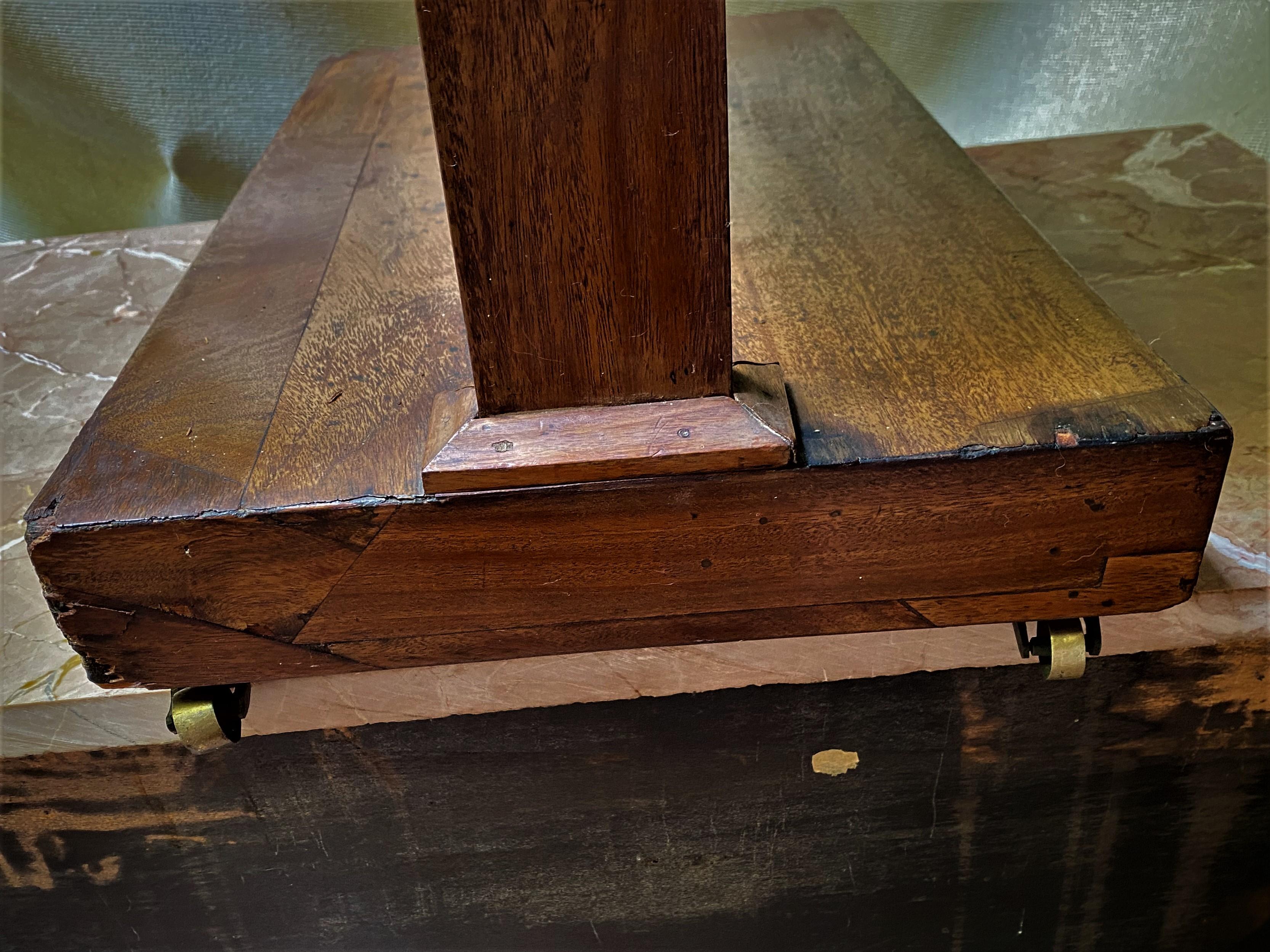 19. Jahrhundert Französisch Empire Tablett oben Tisch/Stand w/Regal  im Angebot 2