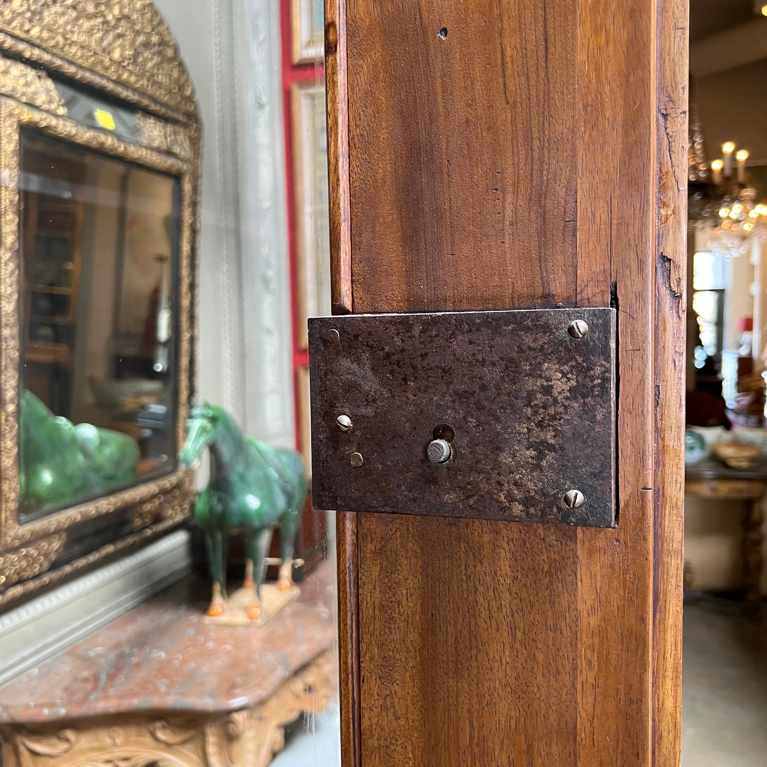 19th Century French Empire Walnut Bookcase For Sale 11
