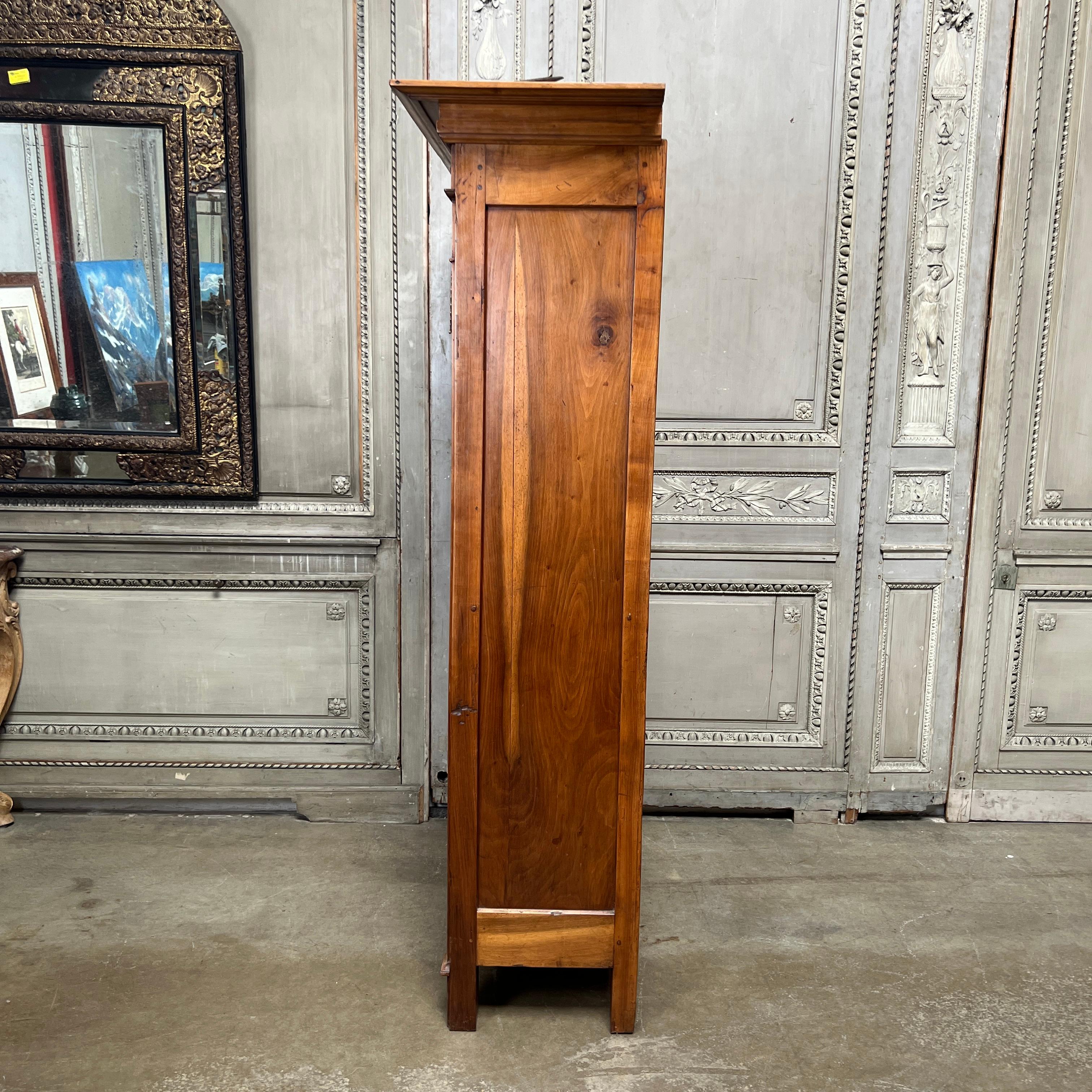 Hand-Carved 19th Century, French Empire Walnut Cabinet