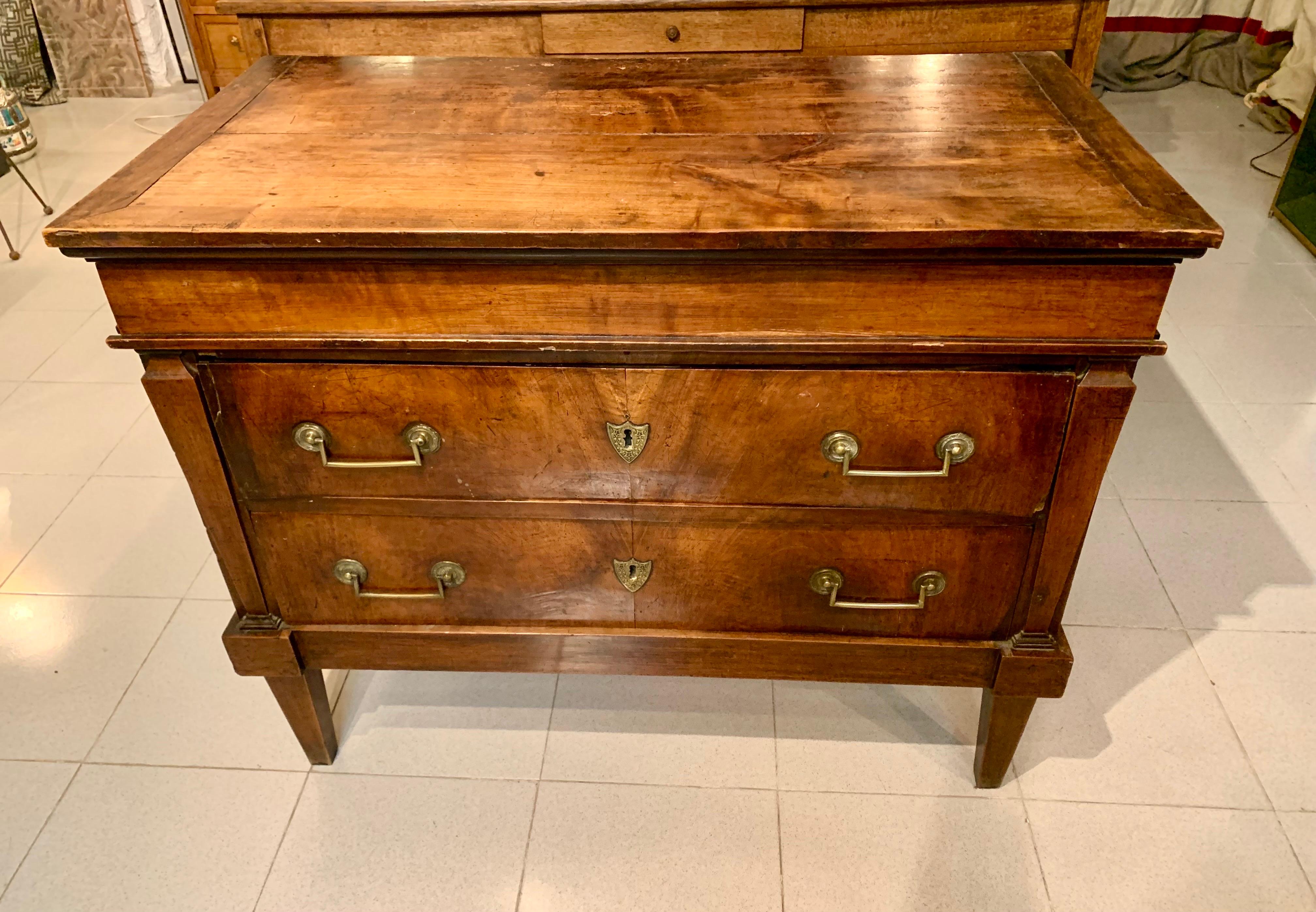 commode empire noyer