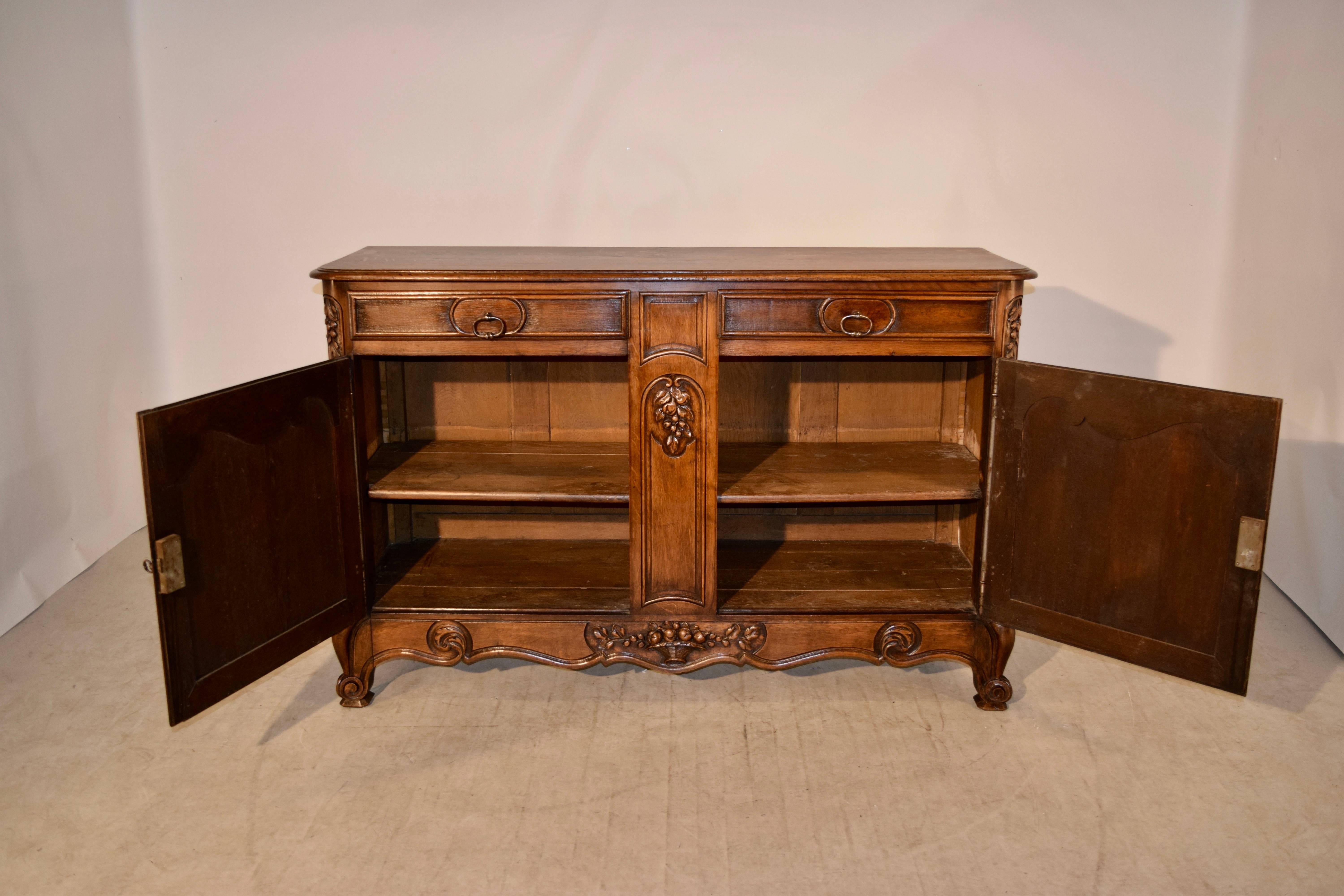 Hand-Carved 19th Century French Enfilade