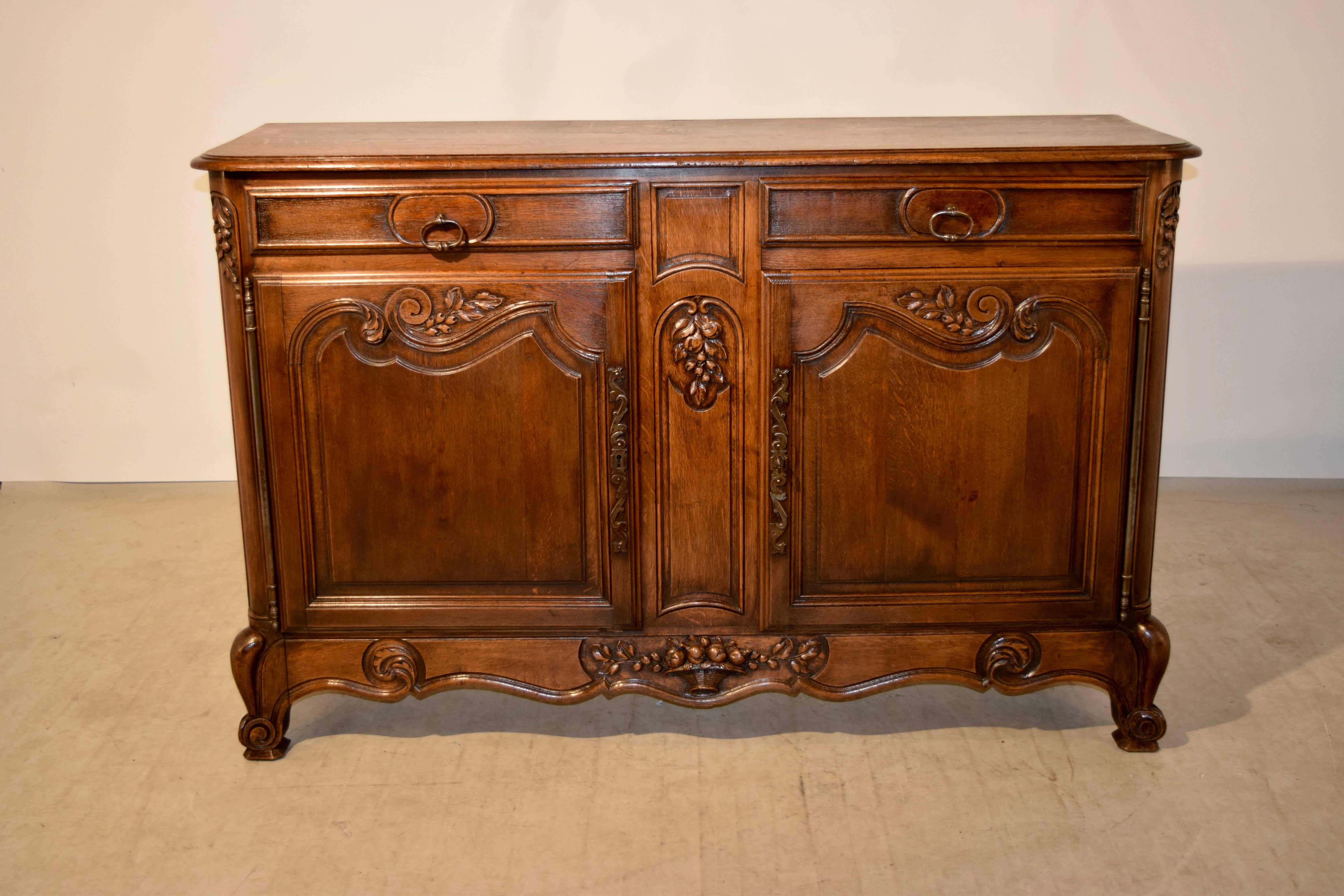 Oak 19th Century French Enfilade