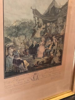 19th Century French Engraving of a Wedding Dance