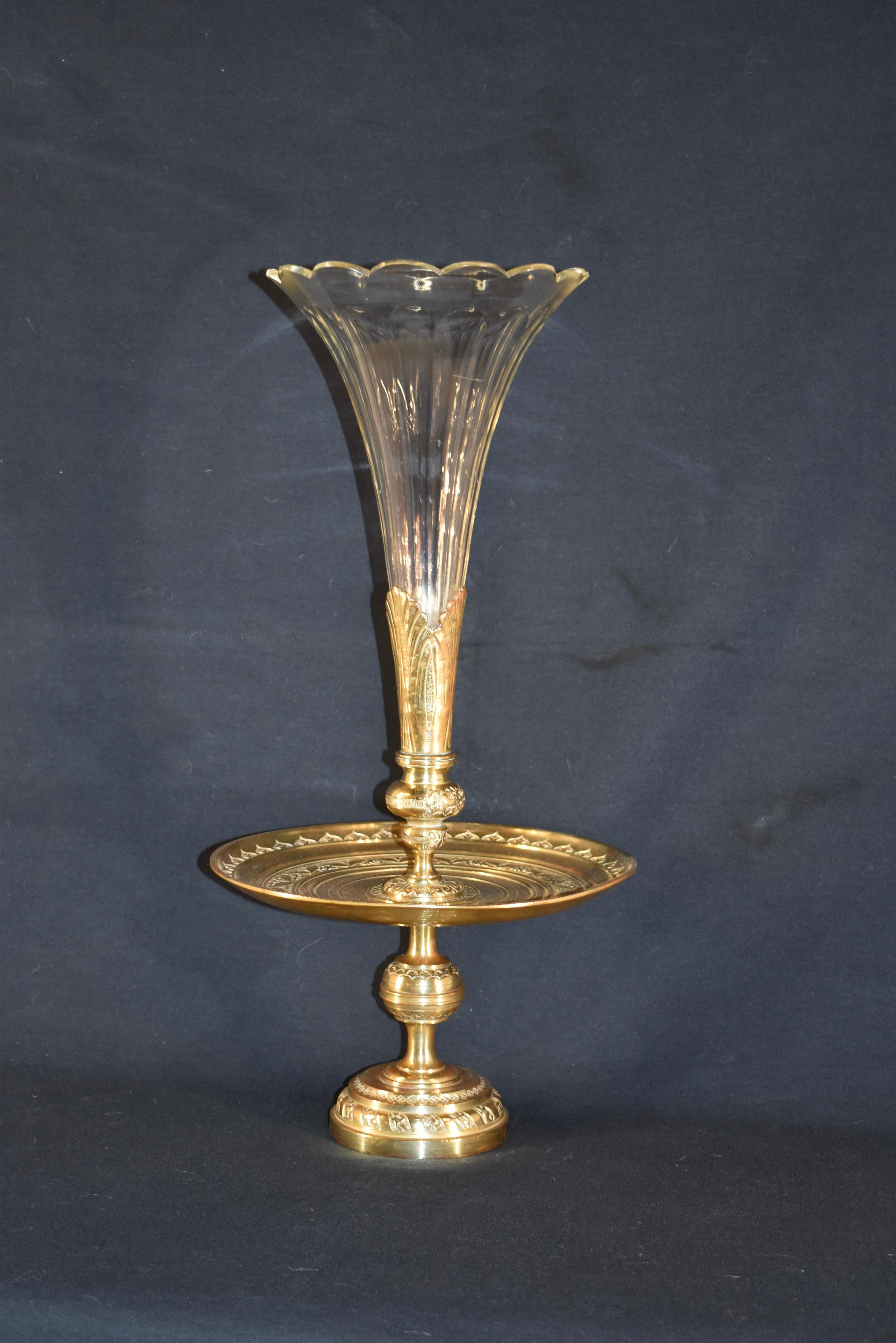 Ottone Epergne francese del XIX secolo in vendita