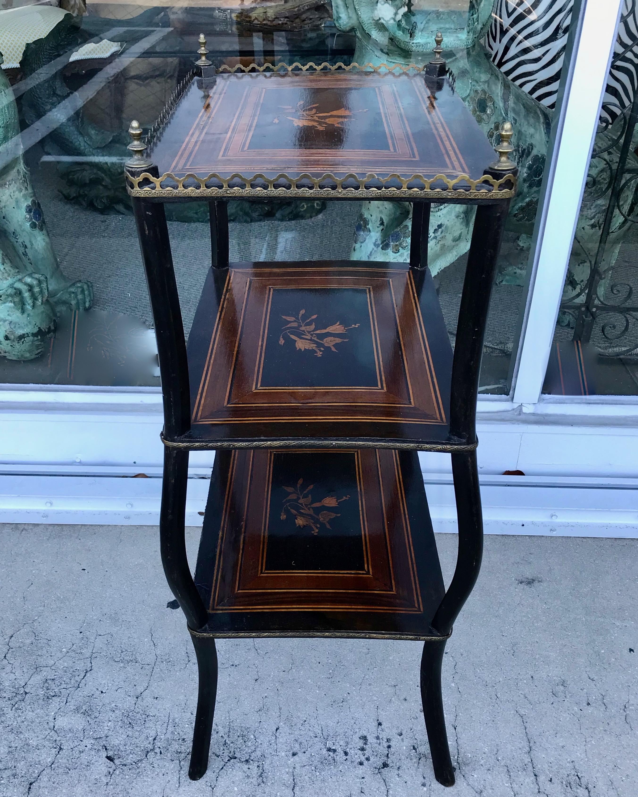 19TH Century French Etagere / End Table For Sale 2