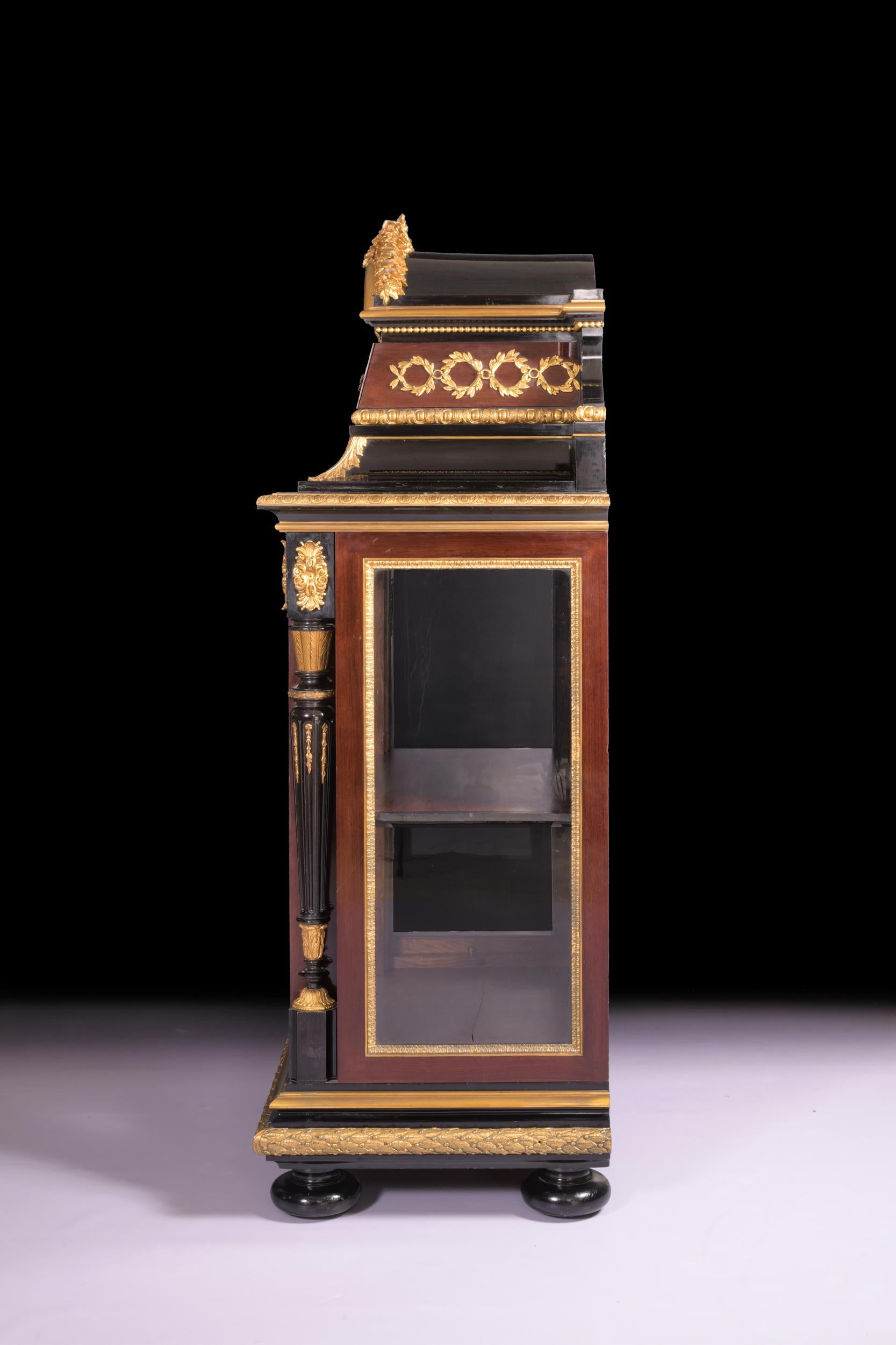 Louis XIV 19th Century French Exhibition Display Cabinet by Joseph Cremer, Paris For Sale