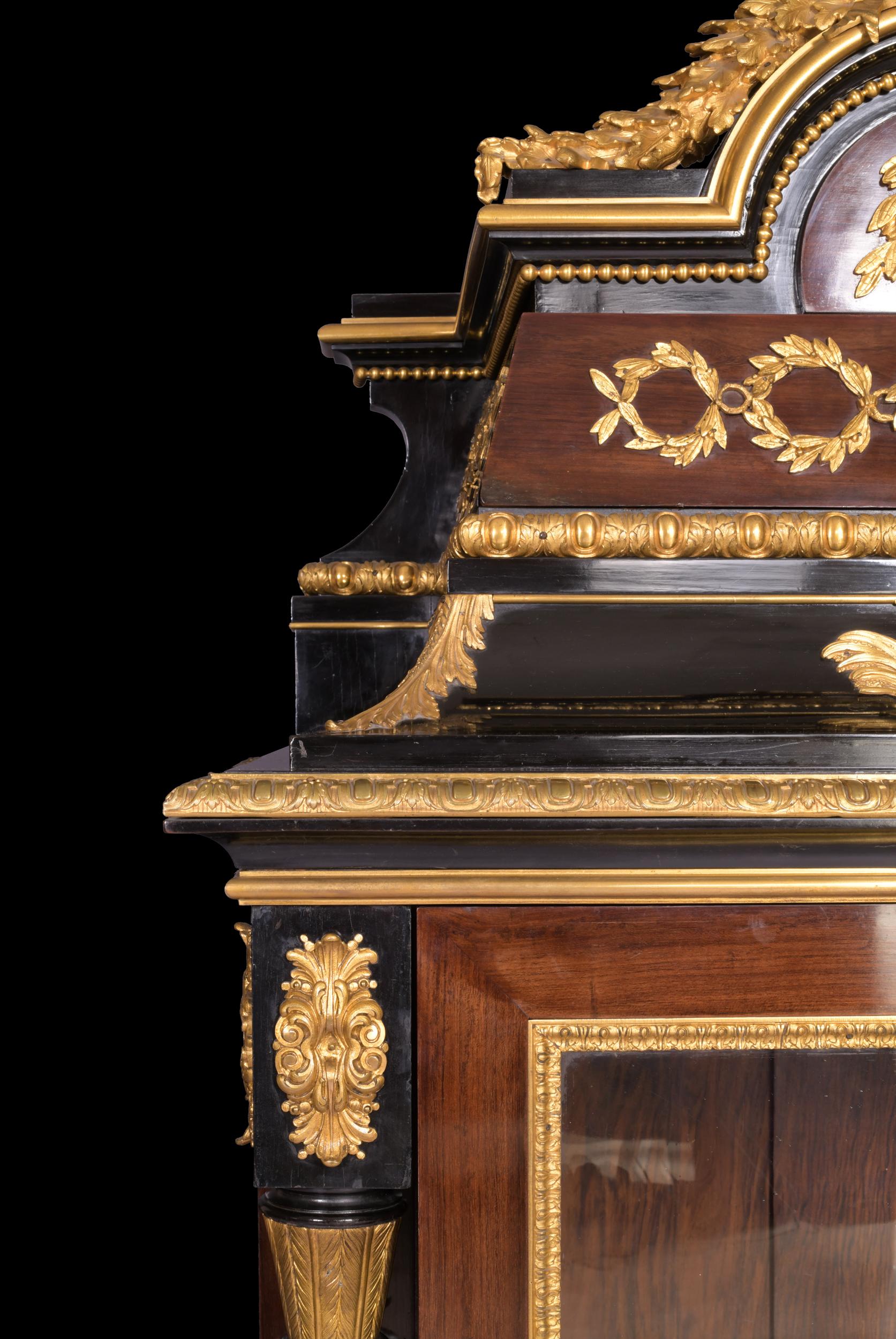 Ormolu 19th Century French Exhibition Display Cabinet by Joseph Cremer, Paris For Sale