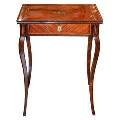 19th Century French Exotic Wood Side Table 19th Century French Exotic Wood Side Table