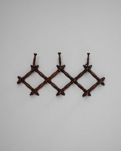 19th Century French Expandable Wooden Wall Hanger