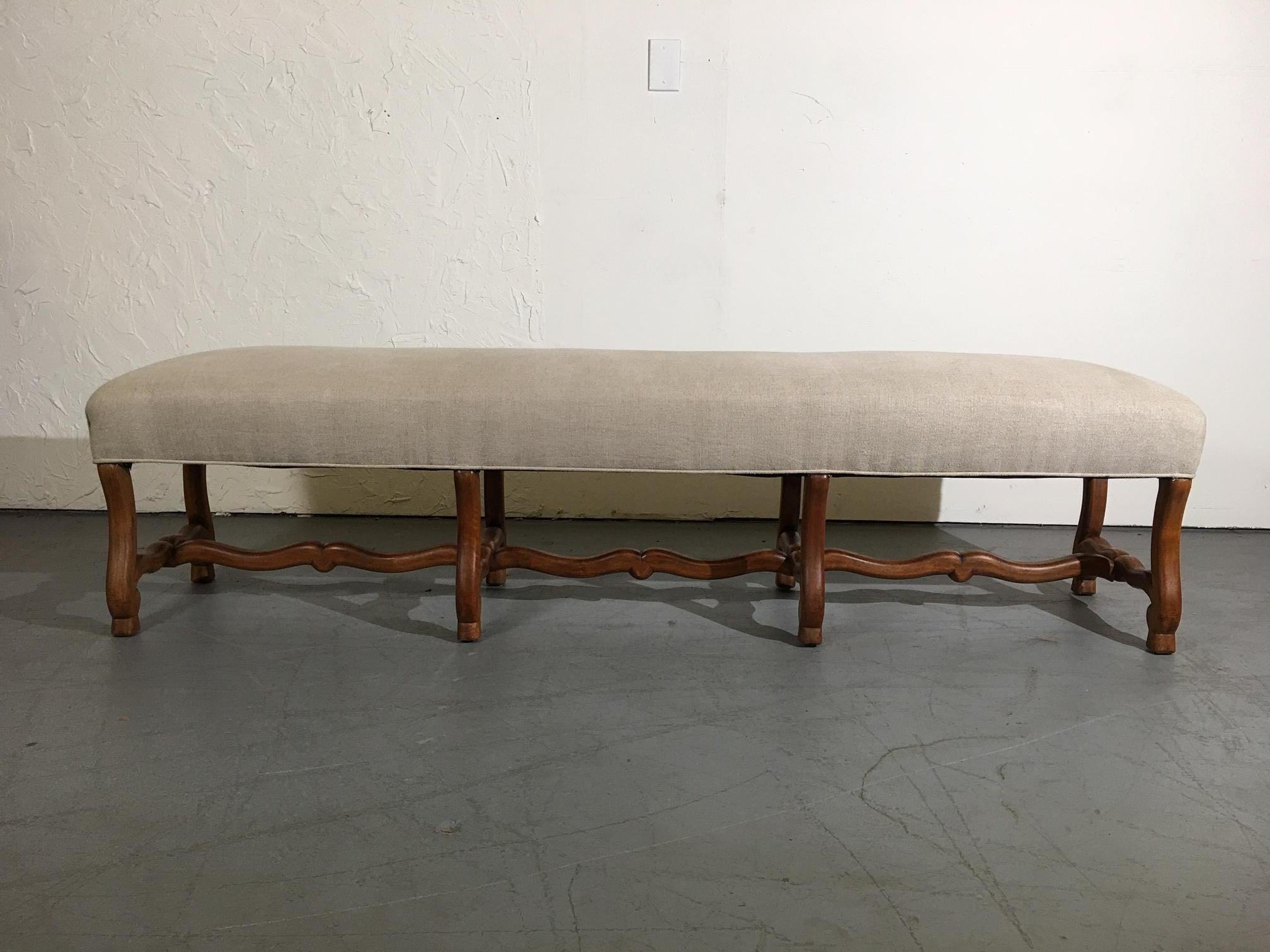 French 19th Century Louis XIV Style Extra Long Bench
