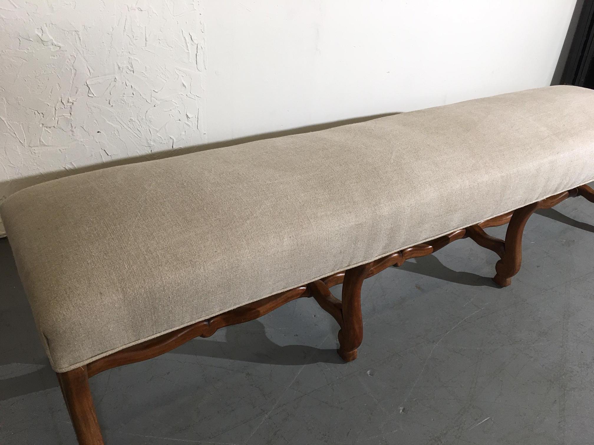 Mid-19th Century 19th Century Louis XIV Style Extra Long Bench