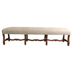 19th Century Louis XIV Style Extra Long Bench