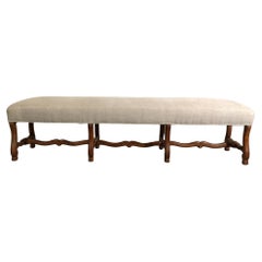 Banc extra long de style Louis XIV du 19ème siècle