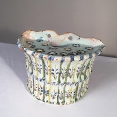 19th Century French Faience Bud Vase