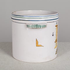 19th Century French Faience Masonic Cachepot