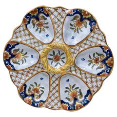 19th Century French Faience Oyster Plate Desvres