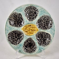 19th Century French Faïence Pays Rustique Provençal Oyster Plate