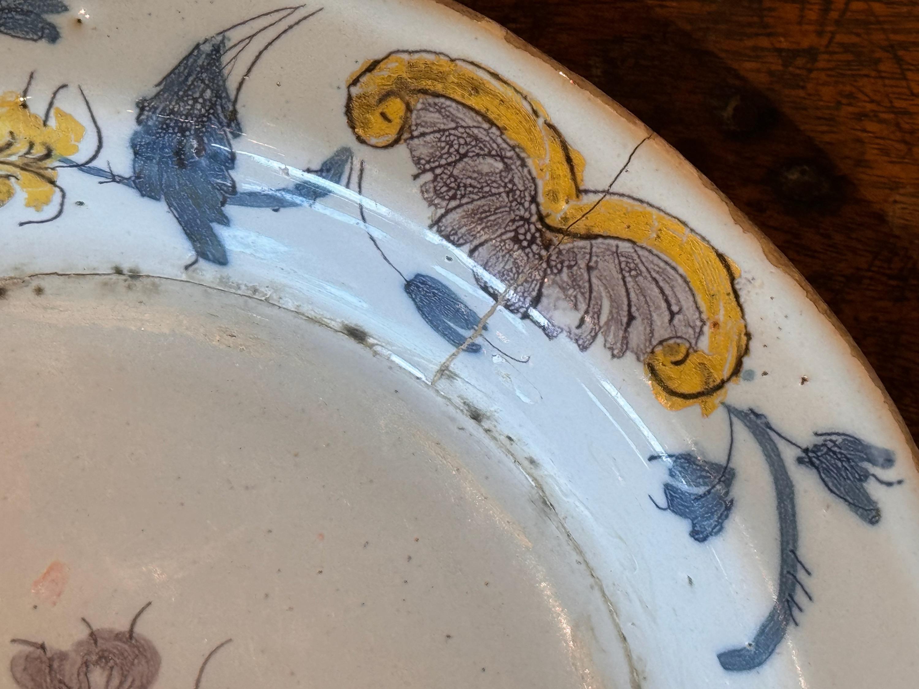 XIXe siècle Assiette en faïence française du 19ème siècle en vente