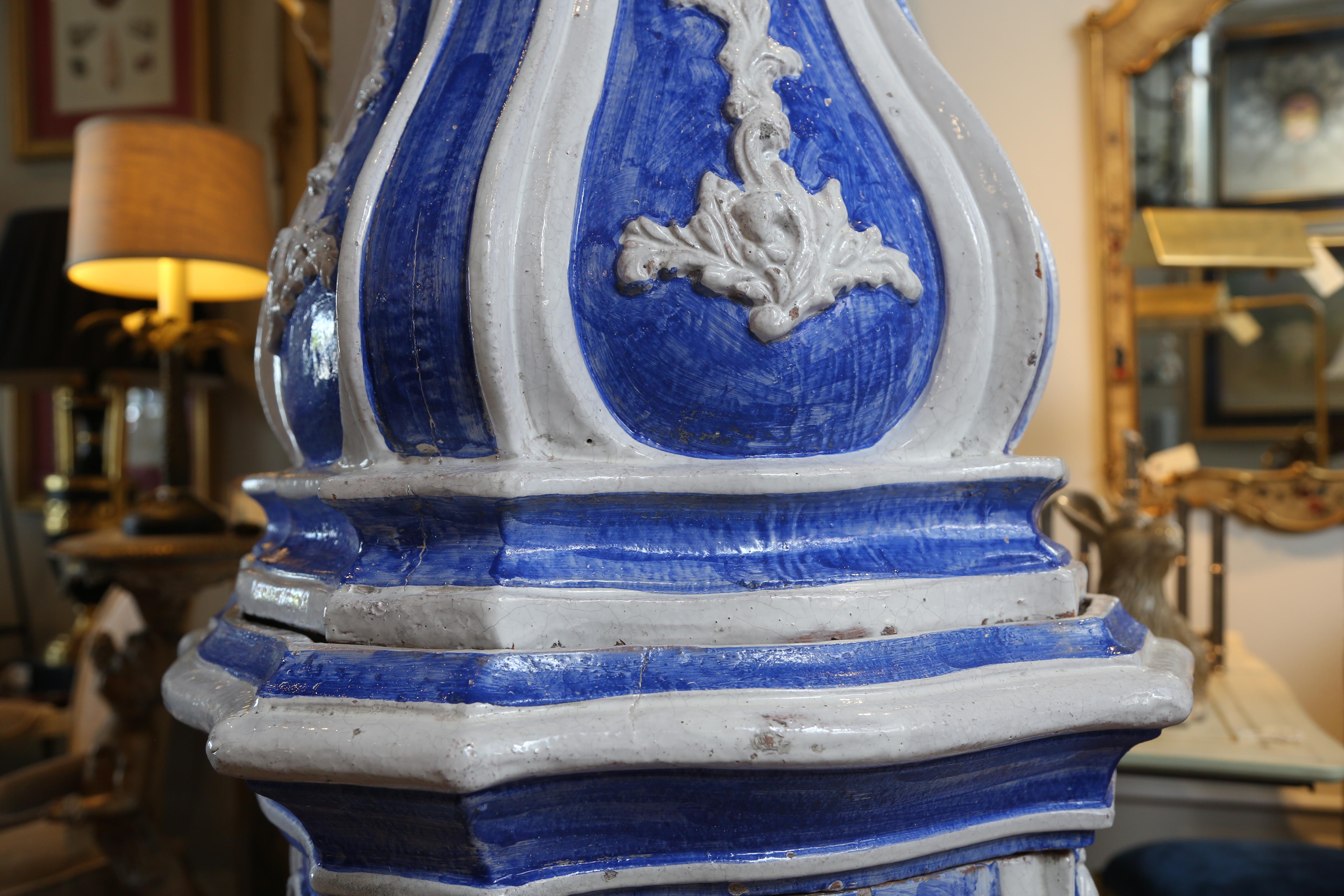 19th Century French Faience Stove 6