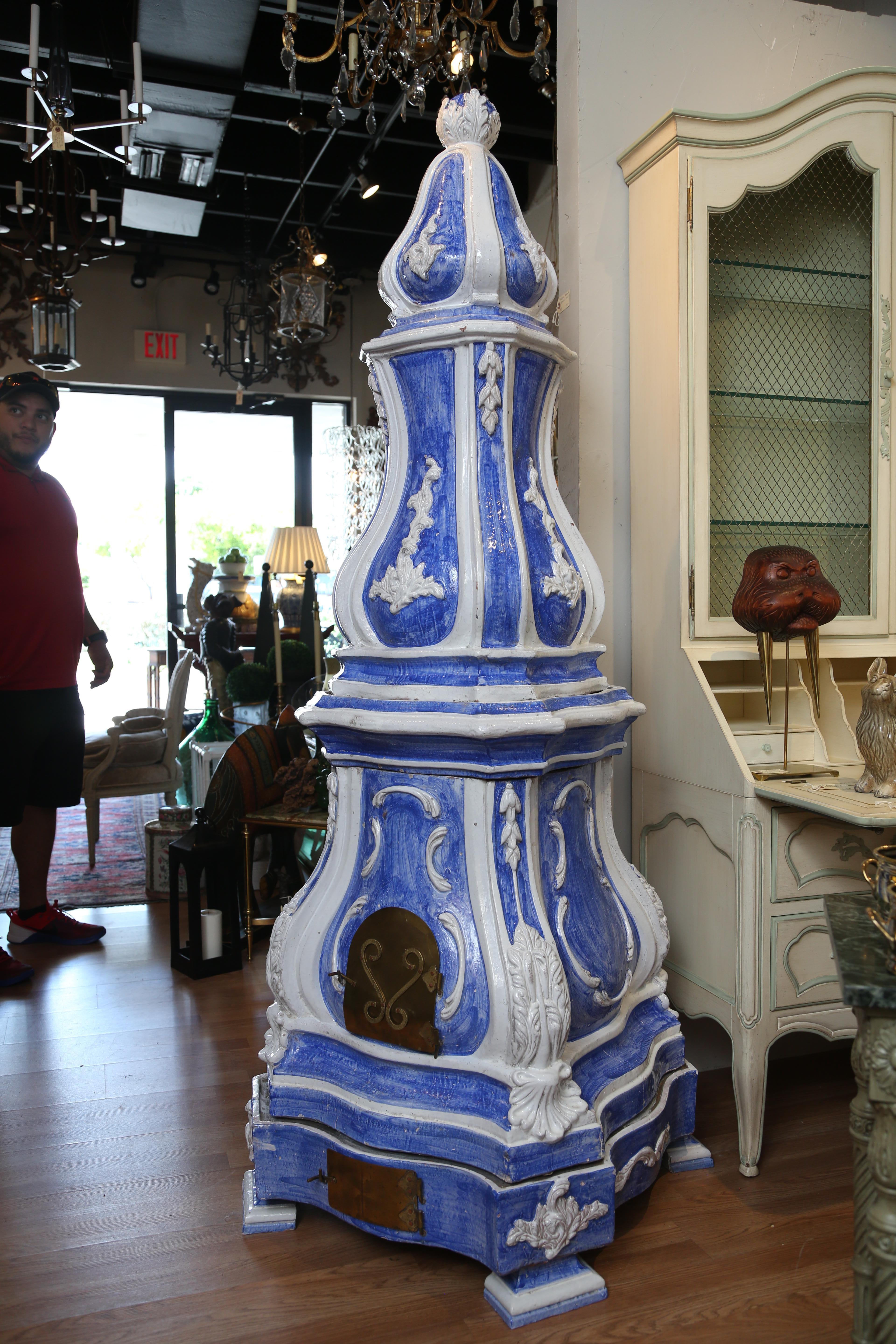 19th Century French Faience Stove 1