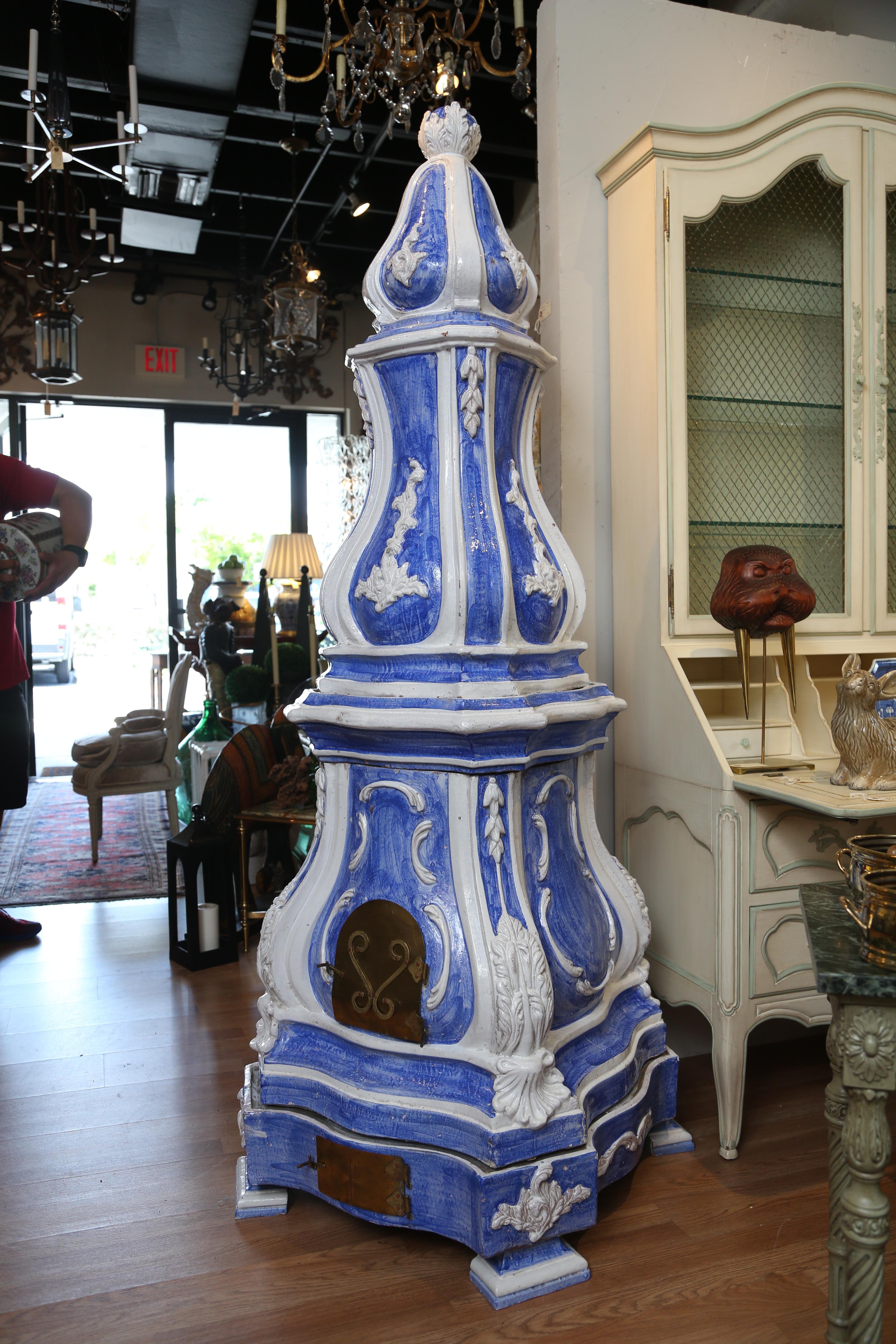19th Century French Faience Stove 2