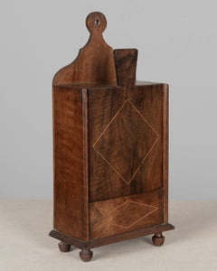 19th Century French Fariniere Box, Walnut Marquetry, Circa 1880-1900