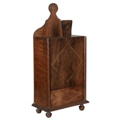 19th Century French Fariniere Box, Walnut Marquetry, Circa 1880-1900