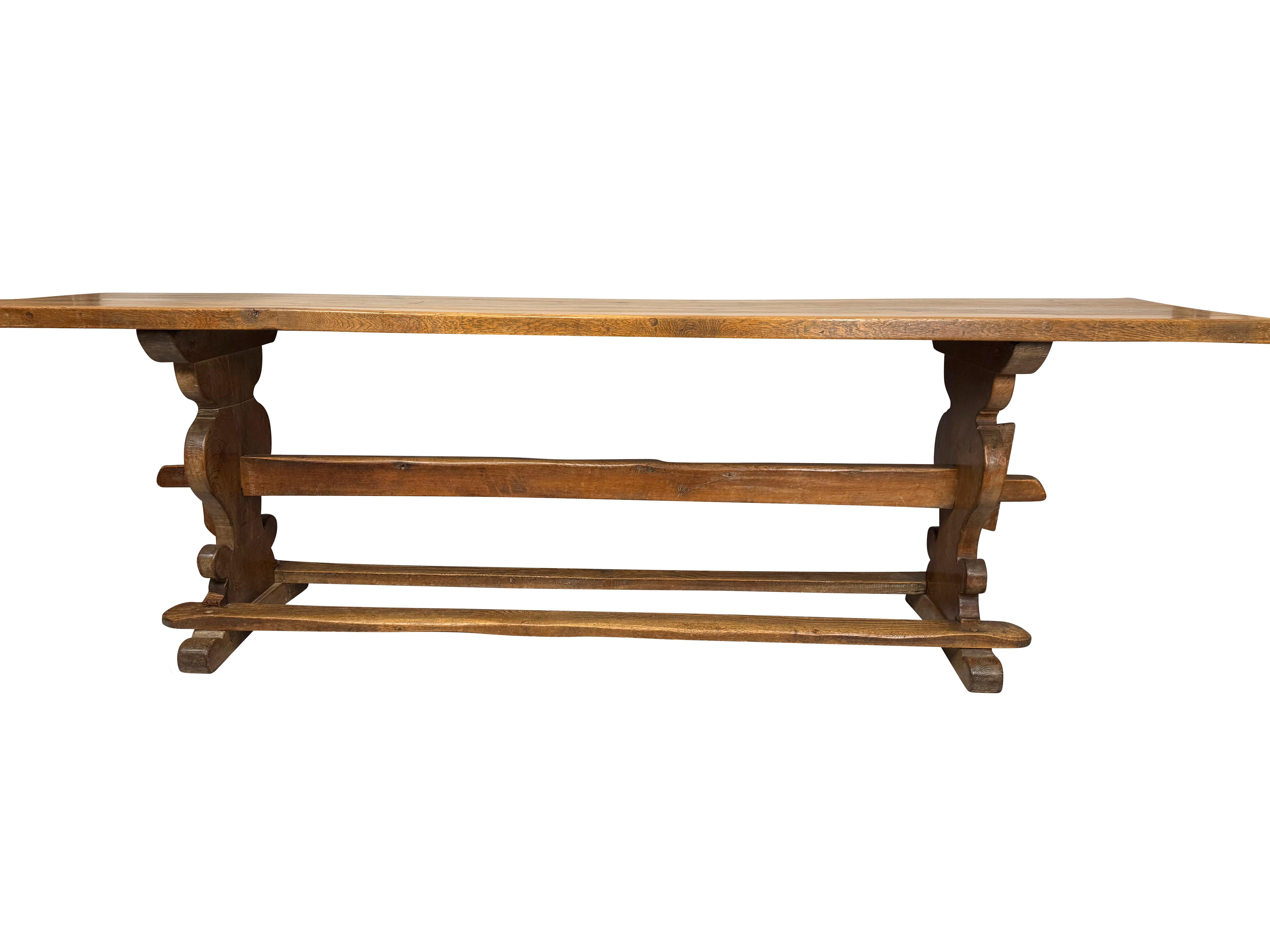 19th Century French Farm/ Pub Table In Good Condition For Sale In Essex, MA