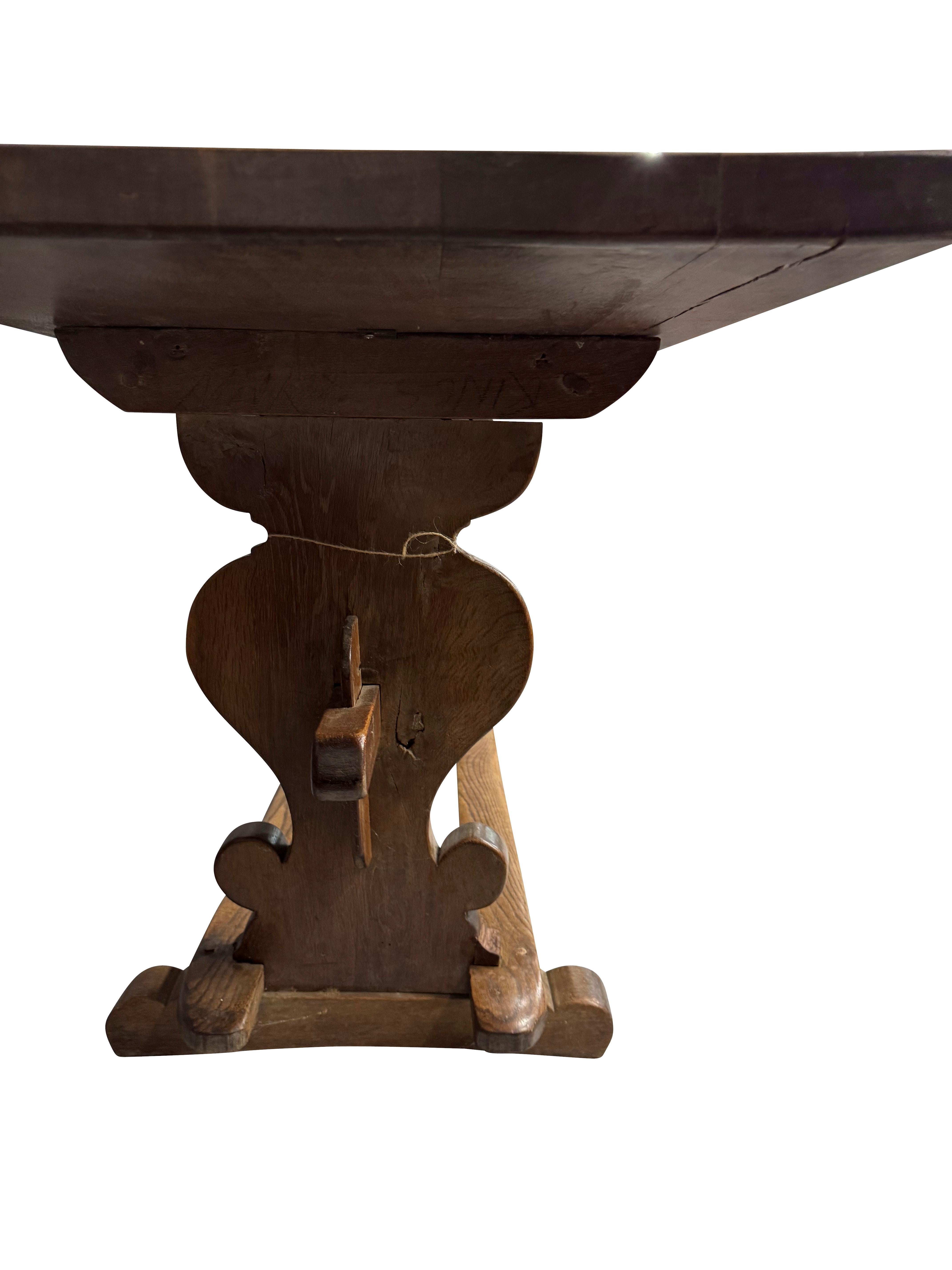 19th Century French Farm/ Pub Table For Sale 4