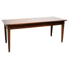 Tavolo da fattoria francese del 19° secolo Wood