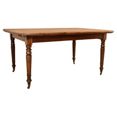 Französischer Bauernhoftisch aus dem 19.