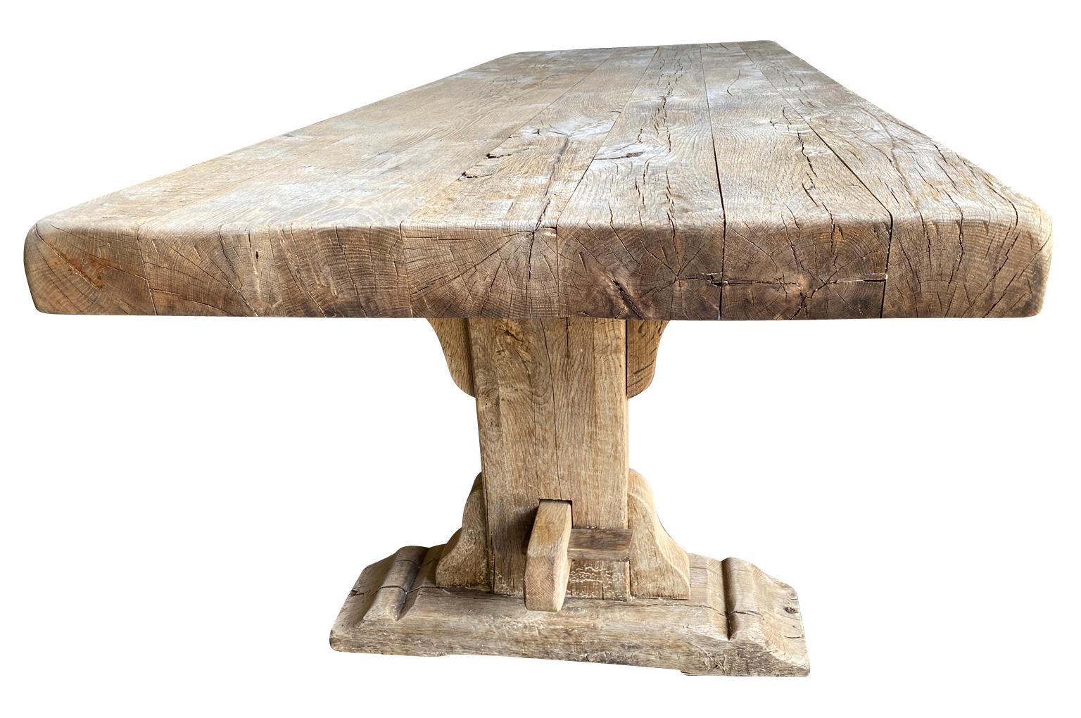 19th Century French Farm Table, Trestle Table 1