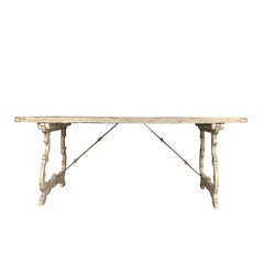 19th Century French Farmhouse Pinewood Table - Antique Dining Room Table