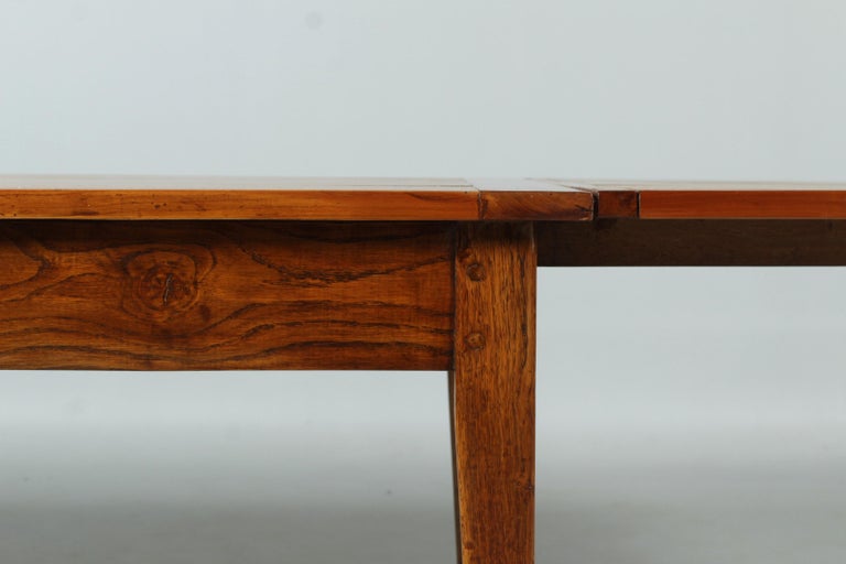 19th Century French Farmhouse Table, Cherry, Oak, For 12 Persons For Sale at 1stDibs