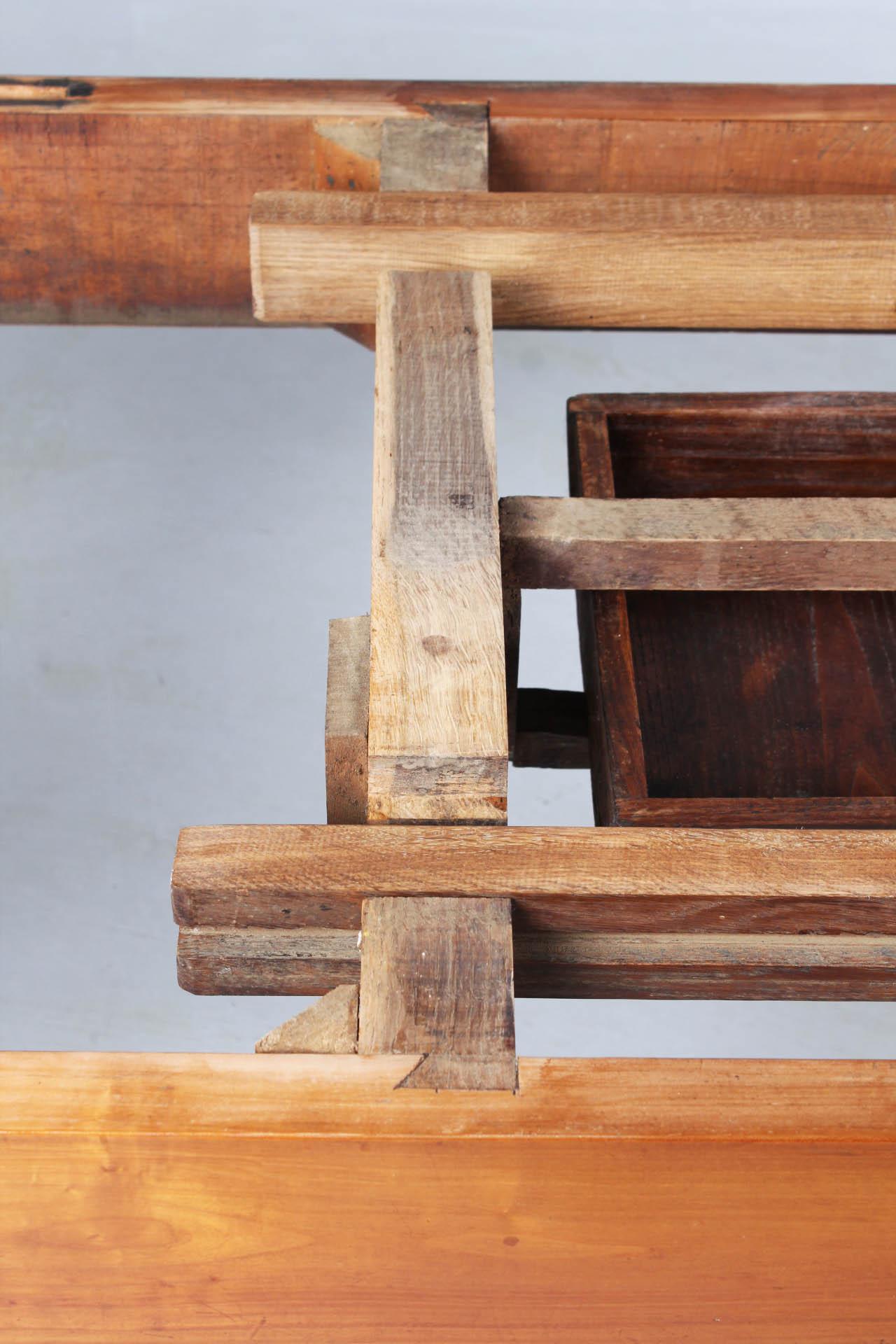 19th Century French Farmhouse Table, Cherrywood, Beautiful Patina 6