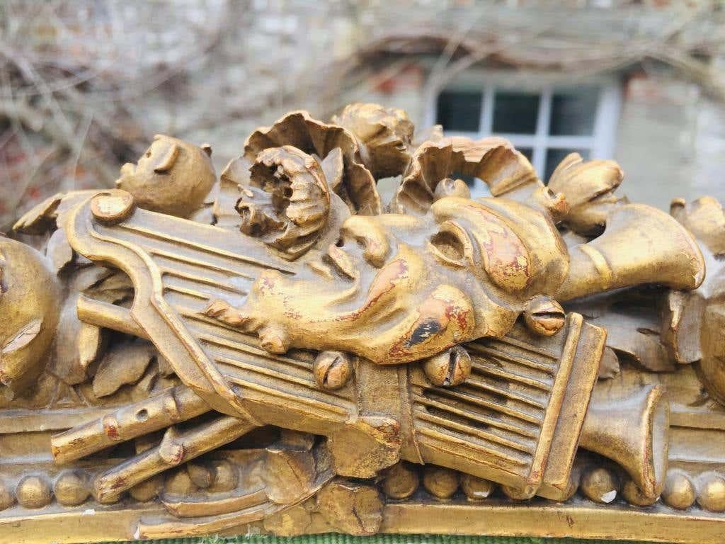 Französische Fauteuil-Sessel aus vergoldetem Holz aus dem 19. Jahrhundert im Zustand „Gut“ im Angebot in Southall, GB