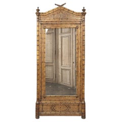 19. Jahrhundert Französisch Faux Bamboo Armoire