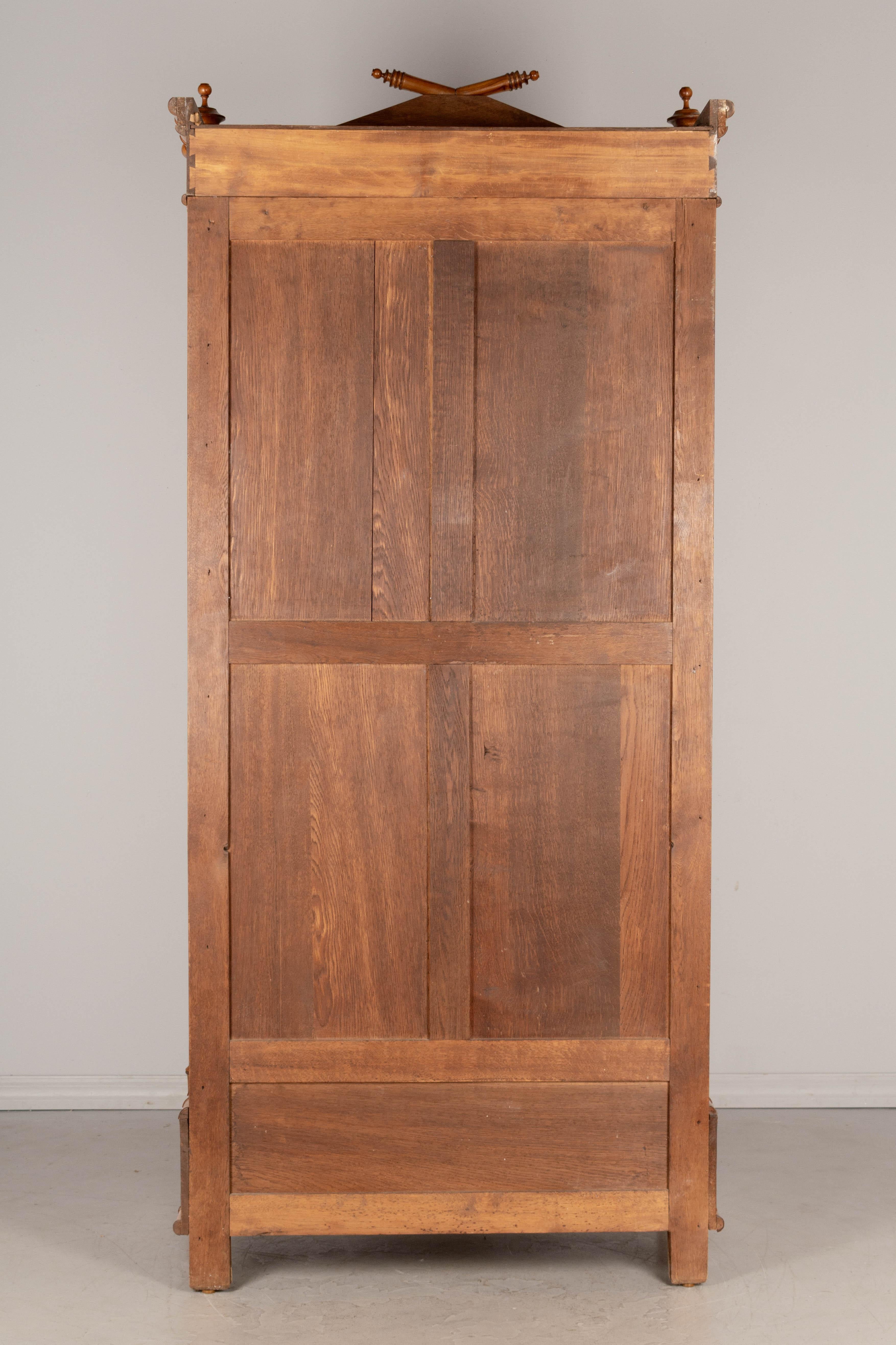 19th Century French Faux Bamboo Armoire or Wardrobe 6