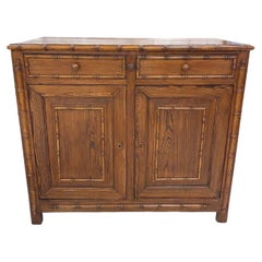 Antique 19th Century French Faux Bamboo Buffet