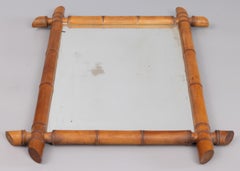 19th Century French Faux Bamboo Mirror