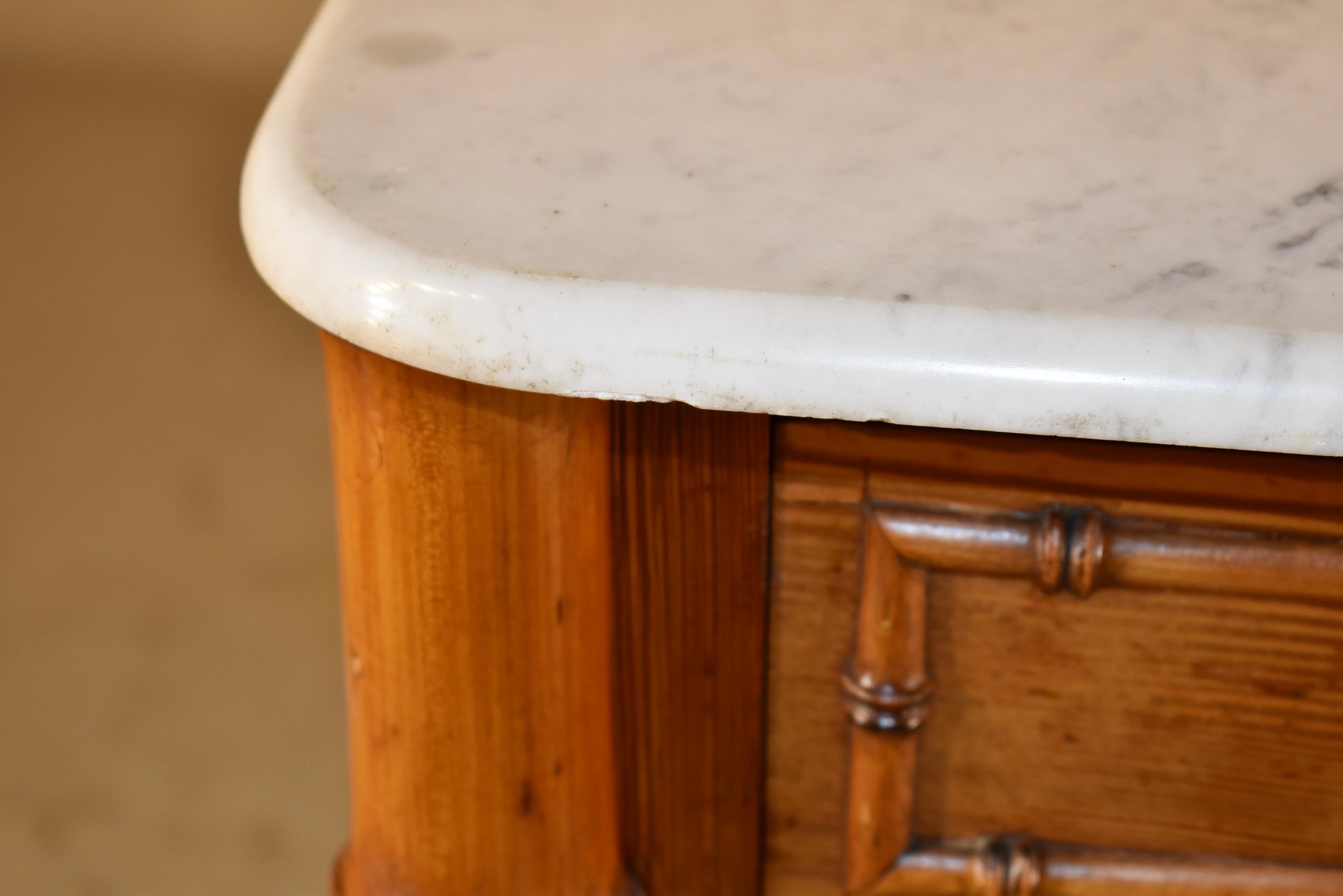 19th Century French Faux Bamboo Chest of Drawers  For Sale 6