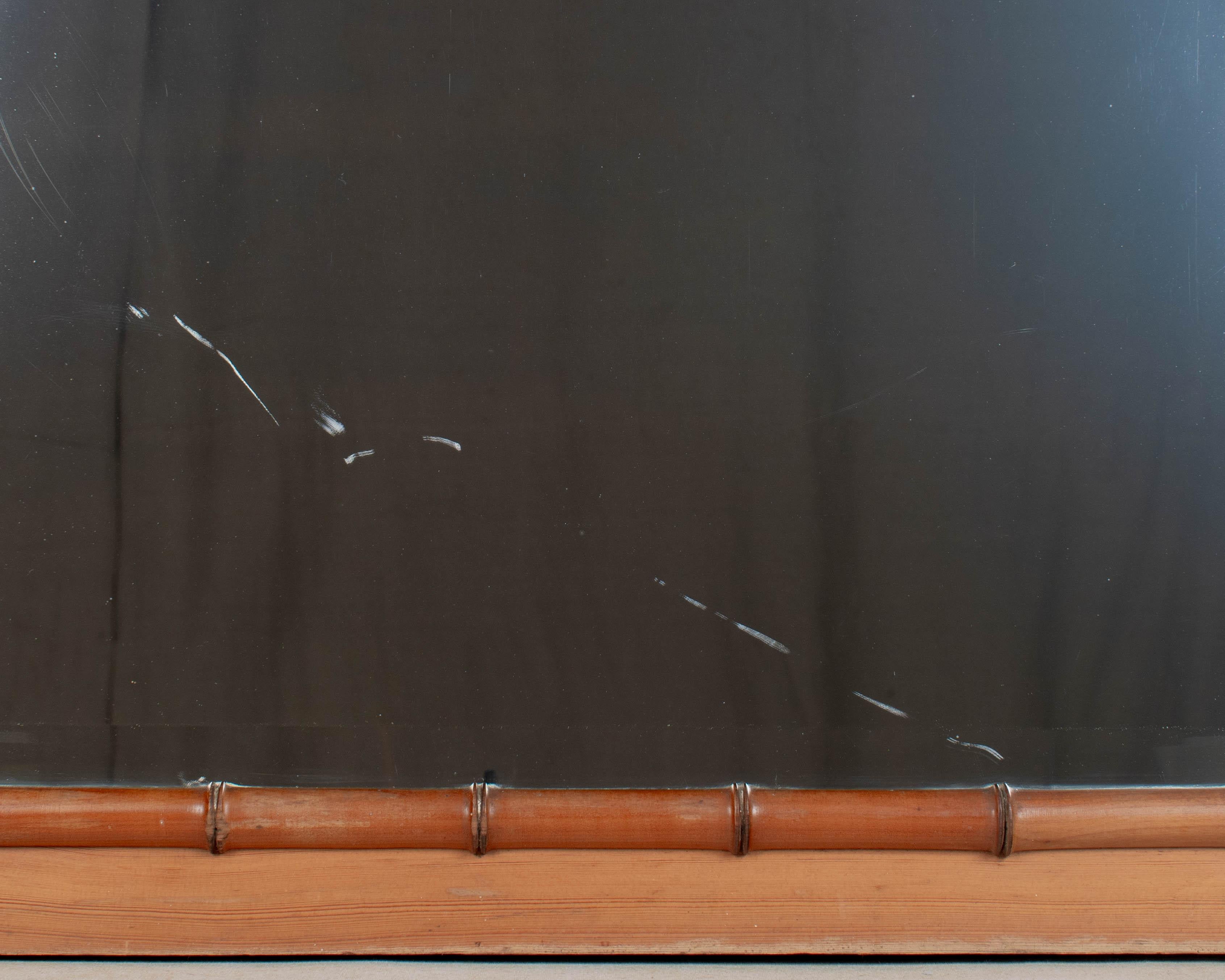 19th Century French Faux Bamboo Mirror For Sale 3