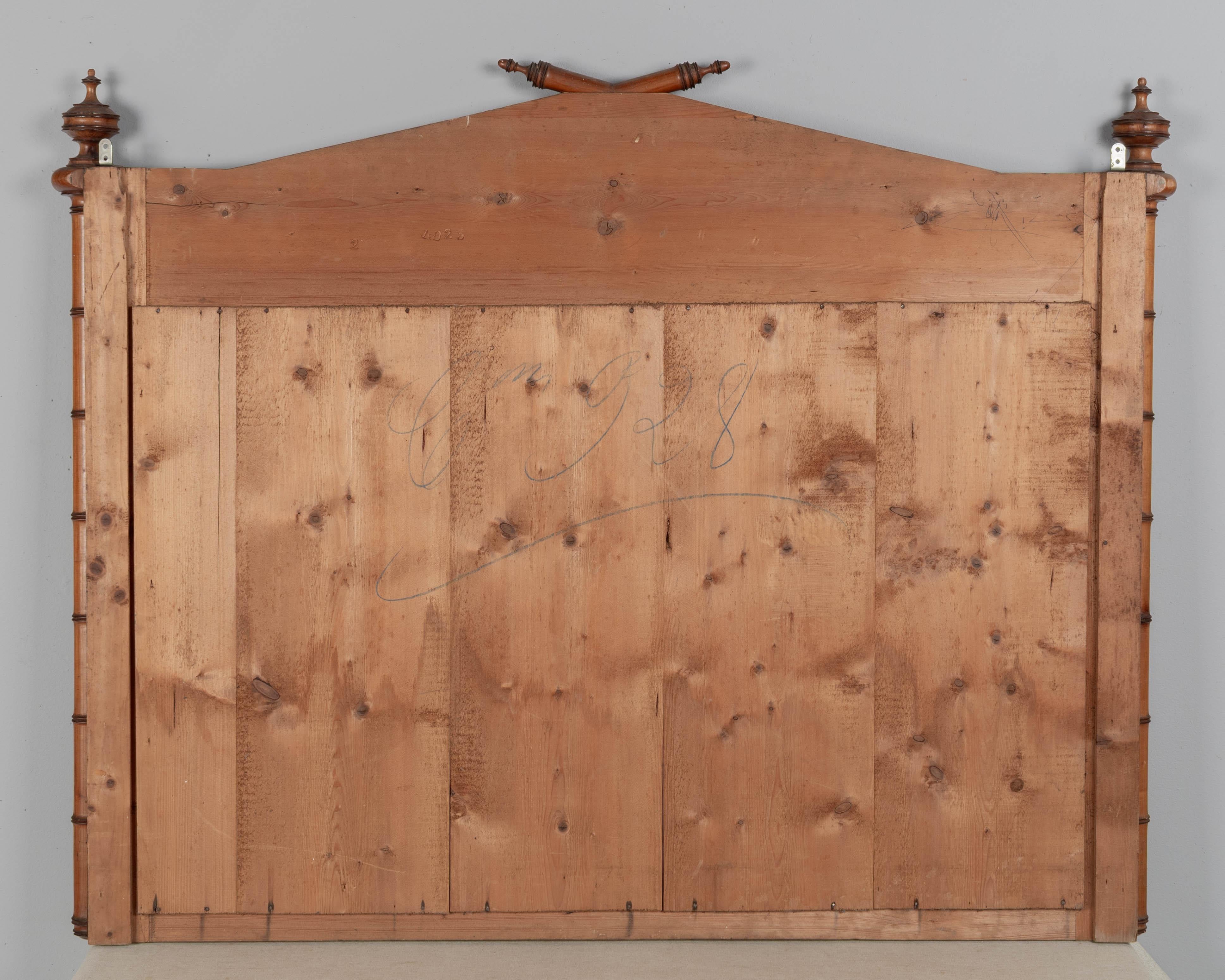 19th Century French Faux Bamboo Mirror For Sale 4