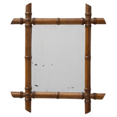 19th Century French Faux Bamboo Mirror